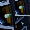 1 Set Green Skull Luminous Valve Cap for Car/Motorcycle Tire - 5