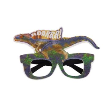 Dinosaur Funny Glasses Photo Props - 3 PCS Birthday Party Decor - 1