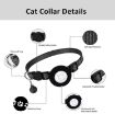 Yellow Pet Cat Reflective Collar with Airtag Tracker Bell - 4