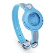 Airtag Tracker Protective Pet Collar Cover, PU, S, Blue - 1