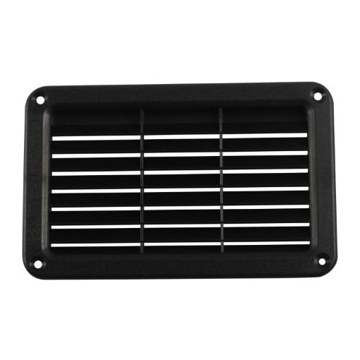 Black Louvered Ventilation Panel 193x122mm A6788 Cover - 1