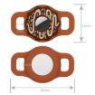 Brown Silicone Donut Pet Collar Cover for AirTag - Anti-scratch - 3