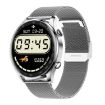 AK32 1.36" IPS Smart Watch, Bluetooth Call, Blood Oxygen, Silver Band - 2