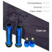 Blue Motorcycle Hand Grip Cover Handlebar Modification Set - 4