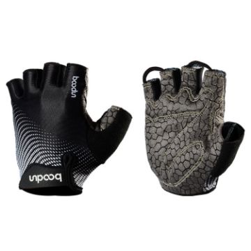 BOODUN 1096 Black L Non-slip Wear-resistant Silicone Fitness Gloves - 1