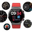 E300 Leather Smart Watch with 1.32" Screen, ECG & Temp Monitoring - 3