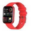 GX08 Smart Watch 1.69" Screen, Heart Rate, Blood Pressure, Oxygen (Red) - 1