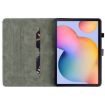 Samsung Galaxy Tab S5e Dark Green Tiger Flip Leather Case - 3