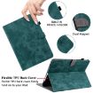Samsung Galaxy Tab S5e Dark Green Tiger Flip Leather Case - 6