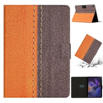 Samsung Galaxy Tab A8 Orange Smart Leather Case - 1