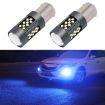 1 Pair 1156 12V 7W Car LED Fog Light (Ice Blue) - 1