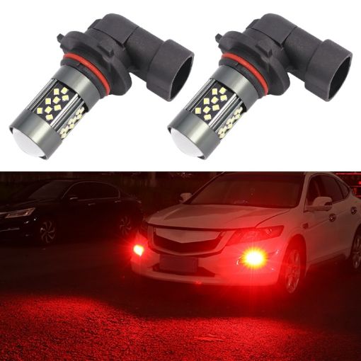 1 Pair 9006 12V 7W Car LED Fog Light (Red) - 1