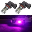1 Pair 9006 12V 7W Car LED Fog Light - Purple Light - 1
