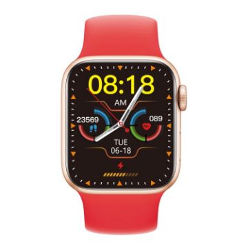 W17 Pro Max 1.9" Red Smart Watch with Bluetooth Call & Message Reminder - 1