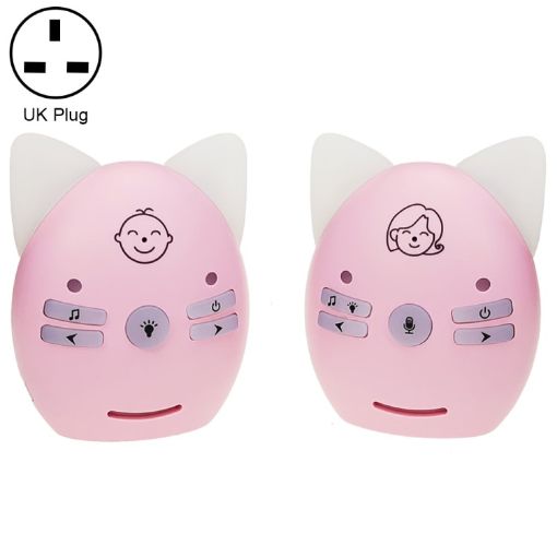 V30 Wireless Audio Baby Monitor, Voice & Intercom, UK Plug (Pink) - 1
