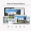 SriHome SH034 5MP Mini WiFi Outdoor Security Cam, US Plug, White - 5