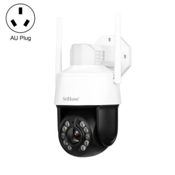 SriHome SH041 5MP 20X Zoom WiFi IP66 AI Camera AU Plug (White) - 1