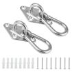 2 PCS 5mm 316 Stainless Steel Heavy Duty Swing Hangers Hooks - 1