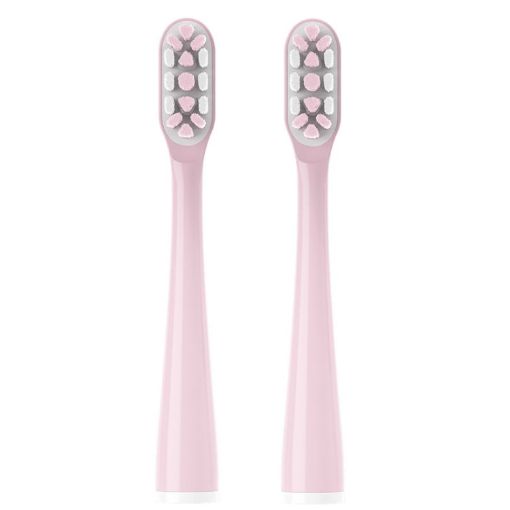 Usmile Pink Electric Toothbrush Heads 2 PCS Achor Free Tufting - 1