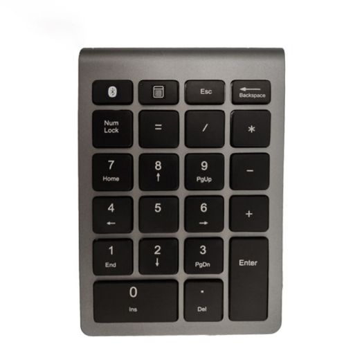 BT304 22-Key Mini Wireless Bluetooth Keyboard for Laptops (Gray) - 1