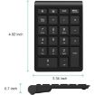 BT304 22-Key Mini Wireless Bluetooth Keyboard for Laptops (Gray) - 3