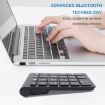 BT304 22-Key Mini Wireless Bluetooth Keyboard for Laptops (Gray) - 6