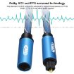 EMK 2m Blue Male to Female SPDIF Digital Optical Audio Cable - 2