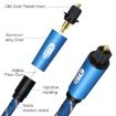 EMK 3m Blue Male to Female SPDIF Optical Audio Extension Cable - 3