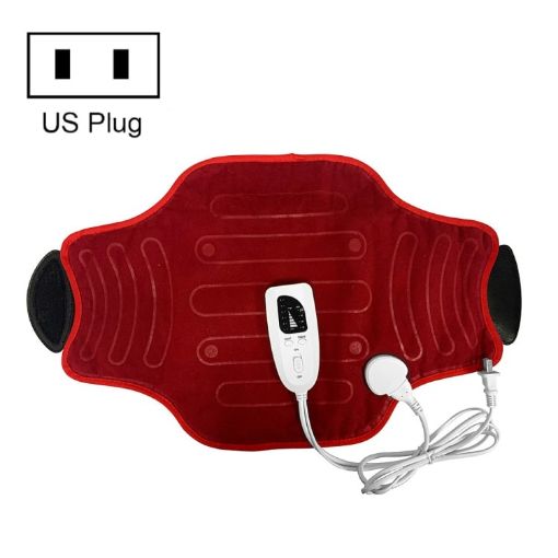 Adjustable Waist Thermal Compression Heated Belt 120V (Wine Red) - 1