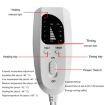 Adjustable Temp Timing Heated Waist Belt 120V Light Blue US Plug - 2