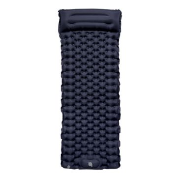 Navy TPU Inflatable Waterproof Sleeping Pad for Outdoor Camping - 1