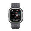 KR06 Smart Watch: 1.8" Monitor, Heart Rate & BP, Call - Black - 1