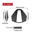Chevrolet Corvette C8 Rear Roof Camera Sticker Set (4pcs, Black) - 3
