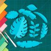 Lake Blue Paper-cut Leaf Ornaments Photography Props - 1
