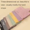 Yellow WST-41 Winter Thin Flannel Warm Fingerless Mittens Gloves - 3