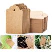 100pcs Waves Kraft Paper Gift Tags: Christmas Wedding Party Black - 4