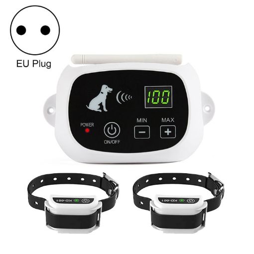 KD-661 500m Wireless Electric Dog Fence Shock Collar, Two Dogs - 1