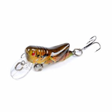 LB119 Grasshopper Bionic Painted Plastic Hard Bait (2-Pack) - 1