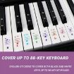 QT-005 5PCS Kids Piano Keyboard Color Stickers Instrument Accessories - 5