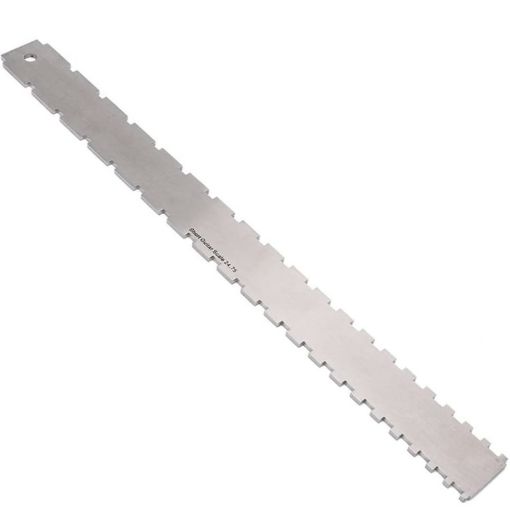 GNR3 Double Teeth Stainless Steel Bass Guitar Neck Ruler - 1