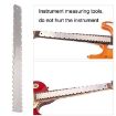 GNR3 Stainless Steel Bass Guitar Neck Ruler, Double Teeth Style - 5