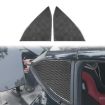 Chevrolet Corvette C8 Rear Triangle Window Sticker 2pcs Set (Black) - 2