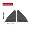 Chevrolet Corvette C8 Rear Triangle Window Sticker 2pcs Set (Black) - 3