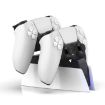 HONCAM Blue Dual Dock Charger for PS5 Gamepad - 4