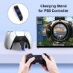 HONCAM Blue Dual Dock Charger for PS5 Gamepad - 6