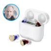 GM-912 Digital Hearing Aid with Display and Charger (Red Blue) - 1