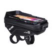 WILD MAN XT1 Bicycle EVA Hard Shell Phone Handlebar Bag (1L, Twill) - 1