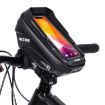 WILD MAN XT1 Bicycle EVA Hard Shell Phone Handlebar Bag (1L, Twill) - 2