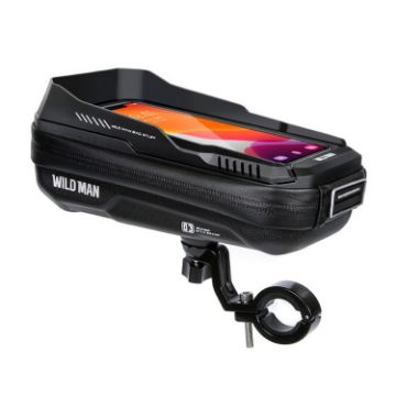 WILD MAN XT3S 0.6L Bike Phone Bag with 360 Rotating Touch Screen - 1