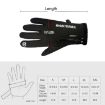 HUNTRANGE A022 Waterproof Touch Screen Riding Gloves, Large, Black - 6